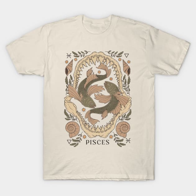Pisces, The Fishes T-Shirt by thiagocorrea